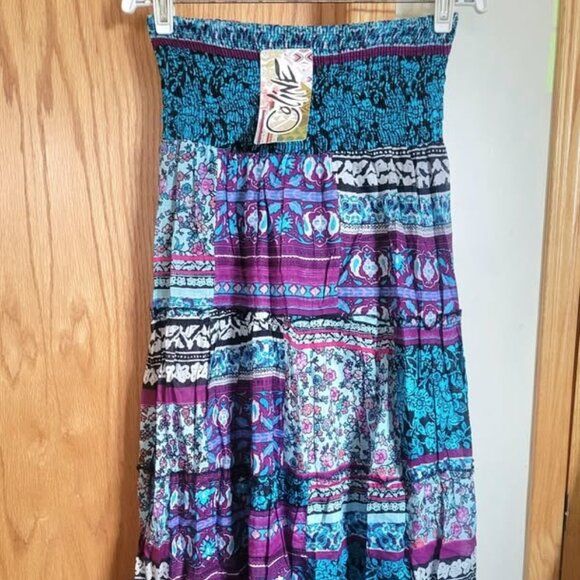 NWT Boho colorful flowy skirt/dress - Picture 2 of 5